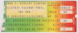 The Who / The Clash / Santana / The Hooters on Sep 25, 1982 [340-small]