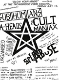 Subhumans / Cult Maniax / Organised Chaos / Self Abuse on Jul 13, 1984 [560-small]