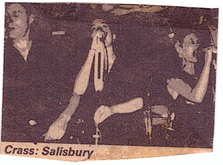 Picture from Sounds music paper., Crass / Dirt / Annie Anxiety on Oct 1, 1981 [629-small]