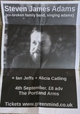 Concert was Wednesday 3rd September, despite what this poster says., Steven James Adams / Ian Jeffs / Alicia Catling on Sep 3, 2014 [670-small]