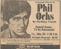 A Concert Tribute to Phil Ochs by his Friends on May 28, 1976 [701-small]