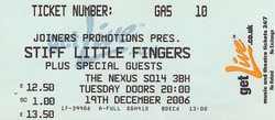 Stiff Little Fingers / The Exposed / Stu Dent & The Wankers on Dec 19, 2006 [749-small]