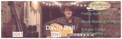 Date on ticket was incorrect. Gig was definitely April 30., David Ball on Apr 30, 2010 [064-small]