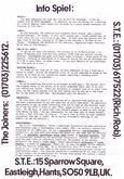 1st STE Summer Festival 1996 - Info Sheet - Back, S.T.E. 106 - 1st S.T.E. Summer Festival - Day 1 of 2 on Jun 22, 1996 [435-small]