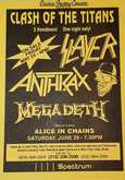 Slayer / Megadeth / Anthrax / Alice In Chains on Jun 29, 1991 [459-small]