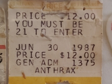 Anthrax / Metal Church on Jun 30, 1987 [511-small]