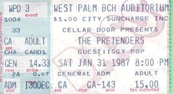 The Pretenders / Iggy Pop on Jan 31, 1987 [573-small]