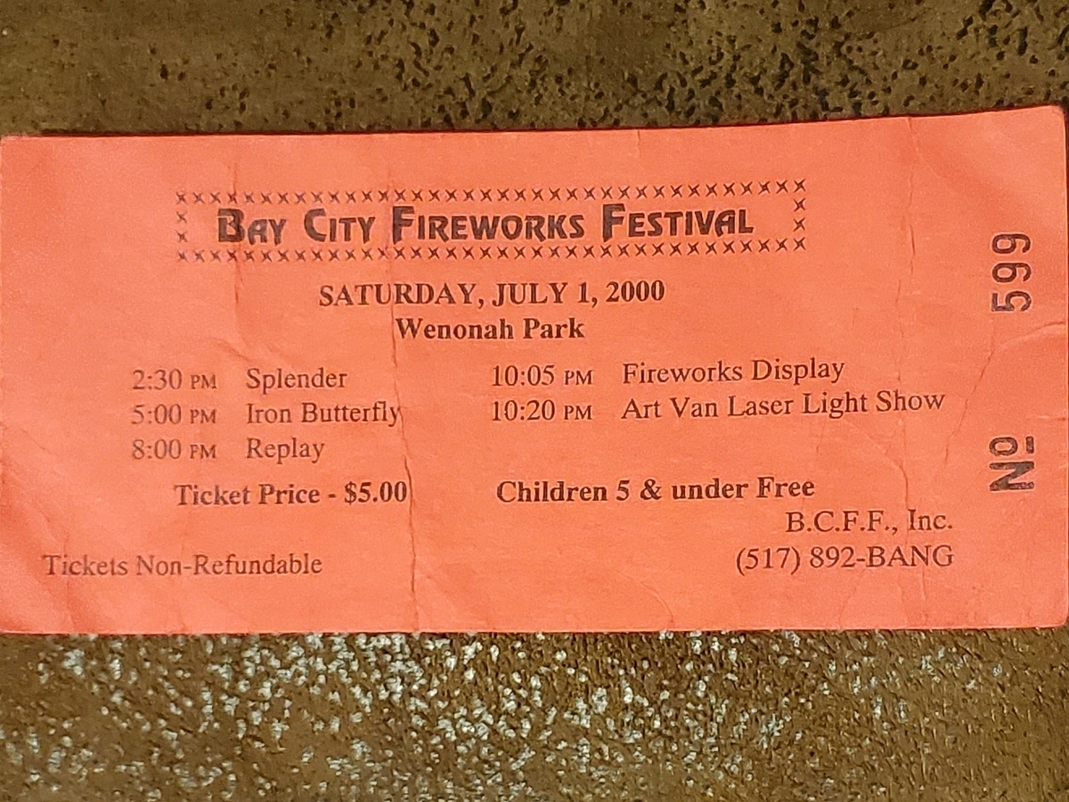 Concert History of Wenonah Park Bay City, Michigan, United States