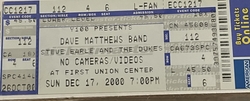 Dave Matthews Band / Steve Earle on Dec 17, 2000 [781-small]