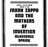 Frank Zappa / The Mothers Of Invention / mckendree spring on Apr 19, 1975 [936-small]