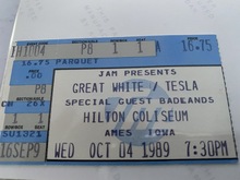 Great White / Tesla / Badlands on Oct 4, 1989 [027-small]