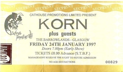 Korn / The Urge / Incubus on Jan 24, 1997 [815-small]