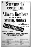 Allman Brothers Band / Cowboy / Bruce Springsteen on Mar 27, 1971 [965-small]