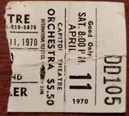 4th row center, Johnny Winter / Taj Mahal on Apr 10, 1970 [418-small]