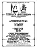 Avengers / Blondie / The Weirdos / Devo / Backstage Pass / Richard Hell on Sep 23, 1977 [436-small]