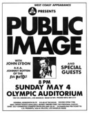 Public Image Ltd. / Los Plugz / .45's on May 4, 1980 [451-small]