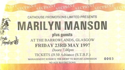 Marilyn Manson / Pist. On on May 23, 1997 [452-small]