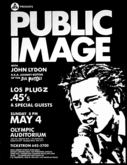 Public Image Ltd. / Los Plugz / .45's on May 4, 1980 [453-small]