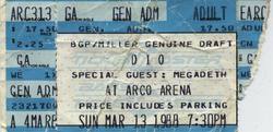 Dio / Megadeth / Savatage on Mar 13, 1988 [516-small]