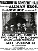 Allman Brothers Band / Cowboy / Bruce Springsteen on Mar 27, 1971 [557-small]