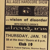 Earth Crisis / Vision of Disorder / Strongarm on Jan 16, 1997 [655-small]