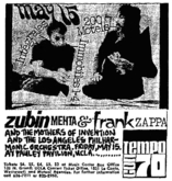 Zubin Mehta / Frank Zappa / The Mothers Of Invention on May 15, 1970 [714-small]
