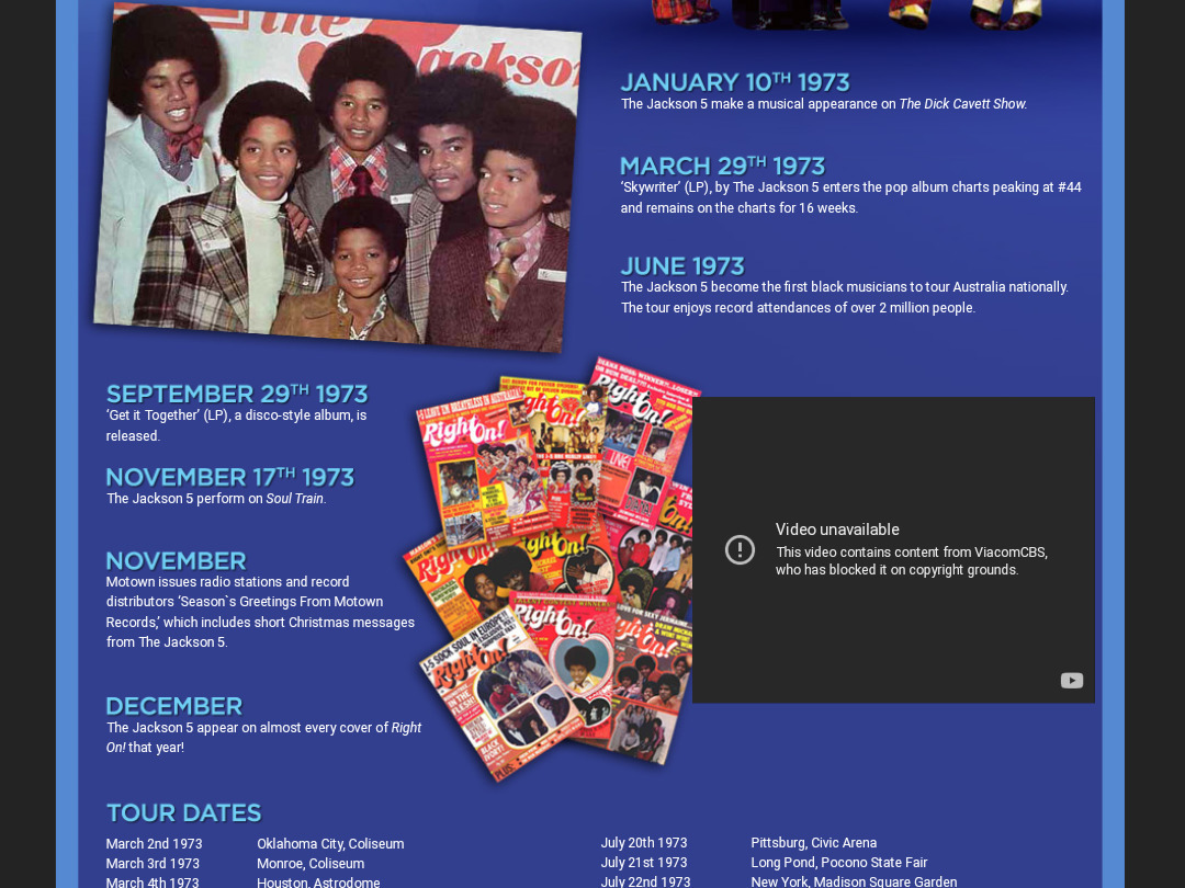 Jackson 5 Concert & Tour History (Updated for 2024) Concert Archives