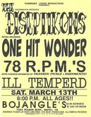 Diseptikons / One Hit Wonder / 78 RPM's / Ill Tempered on Mar 13, 1999 [916-small]