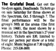 Grateful Dead on Oct 5, 1994 [941-small]