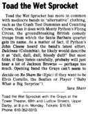 Toad the Wet Sprocket / The Grays on Jul 11, 1994 [952-small]
