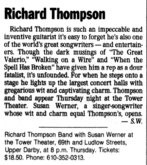 Richard Thompson / Susan Werner on Apr 21, 1994 [956-small]