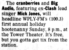 The Cranberries / Big Audio on Dec 18, 1994 [961-small]