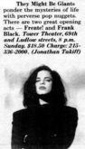 They Might Be Giants / Frente / Frank Black on Oct 23, 1994 [993-small]