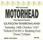 Motörhead / Novacaine / dBH on Oct 18, 1997 [041-small]