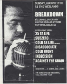 Breakdown / 25 Ta Life / Subzero / Cold As Life / Disassociate / Cold Front / Indecision / Against The Grain on Mar 16, 1997 [316-small]
