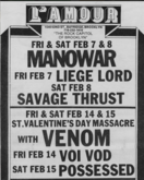 Manowar / Savage Thrust on Feb 8, 1986 [323-small]