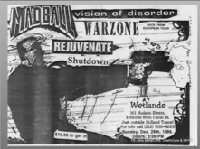 Wetlands /  Vision of Disorder / Warzone / Rejuvenate / Shutdown on Dec 29, 1996 [326-small]