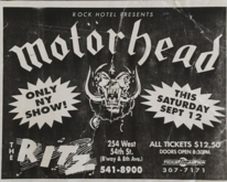 Motorhead / Cycle Sluts From Hell / Life of Agony on Sep 12, 1992 [335-small]