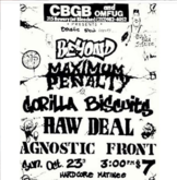Agnostic Front / Beyond / Maximum Penalty / Gorilla Biscuits / Raw Deal / Leeway / Straight Ahead on Oct 23, 1988 [339-small]