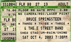 Bruce Springsteen / Bruce Springsteen & The E Street Band on Oct 4, 2003 [383-small]