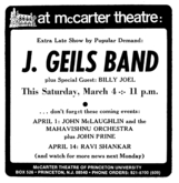 The J. Geils Band / Billy Joel on Mar 4, 1972 [517-small]