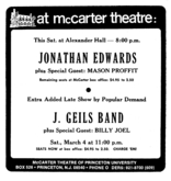The J. Geils Band / Billy Joel on Mar 4, 1972 [518-small]