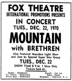 Mountain / Brethren on Dec 22, 1970 [577-small]
