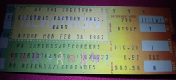 The Cars  / Nick Lowe on Feb 8, 1982 [701-small]