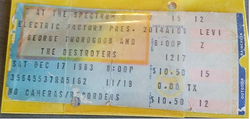 George Thorogood & The Destroyers / The Drinkers on Dec 17, 1983 [741-small]