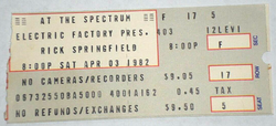 Rick Springfield / Big Street on Apr 3, 1982 [753-small]