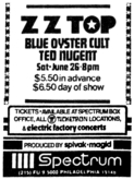 ZZ Top / Blue Oyster Cult / Ted Nugent on Jun 26, 1976 [787-small]