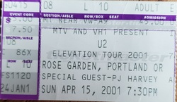 tags: Ticket - U2 / PJ Harvey on Apr 15, 2001 [866-small]