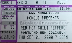 tags: Ticket - Red Hot Chili Peppers / Stone Temple Pilots / Bicycle Thief on Sep 21, 2000 [867-small]
