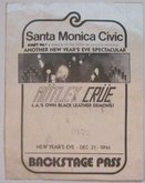 Motley Crue / Nisan "The Gypsy" & The Star Of Fire Revue / The Miss Nude Heavy Metal Contest (cancelled) on Dec 31, 1982 [702-small]